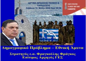 Δημογραφικό και Εθνική Ασφάλεια»…Ανάλυση απο το Στρατηγό Φράγκο