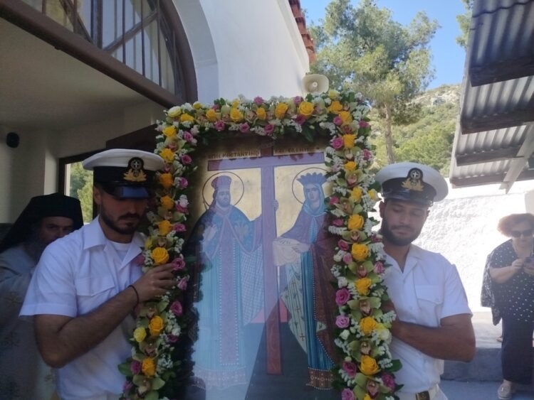 Εορτή της Αναλήψεως και των Αγίων Κωνσταντίνου και Ελένης στον Ναύσταθμο Σαλαμίνας