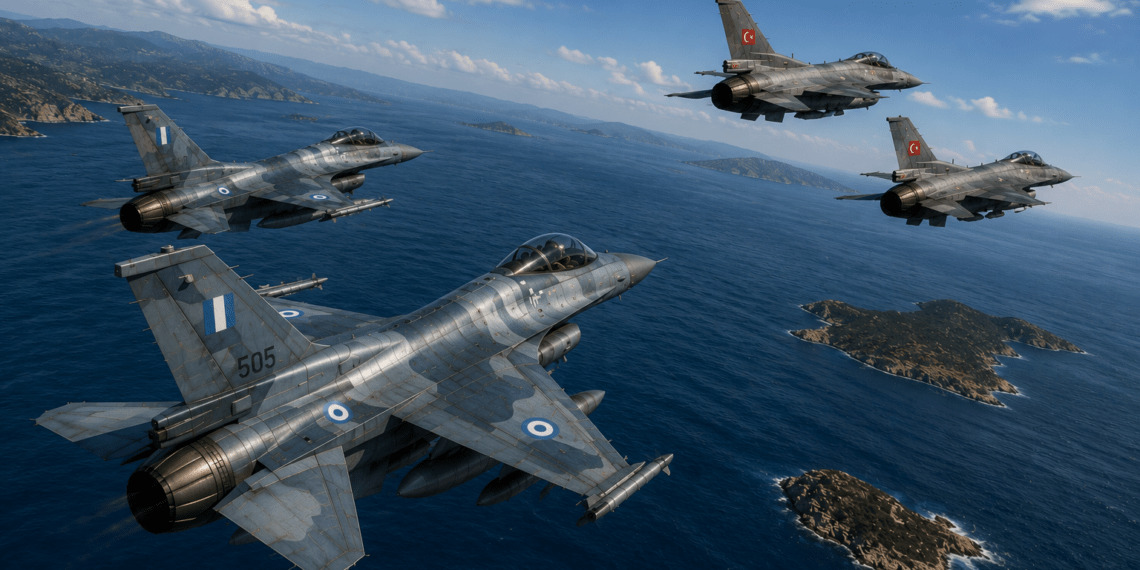 Οπλισμένα τουρκικά F-16 στο Αιγαίο – Άμεση αναχαίτιση από την Πολεμική Αεροπορία