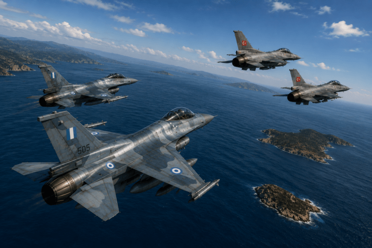 Οπλισμένα τουρκικά F-16 στο Αιγαίο – Άμεση αναχαίτιση από την Πολεμική Αεροπορία