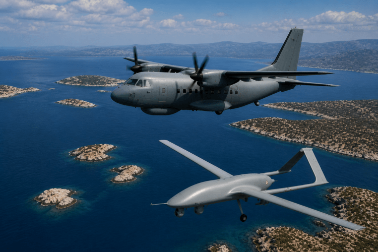 Τουρκικές παραβάσεις: Νέα πρόκληση με CN-235 και UAV στο Αιγαίο