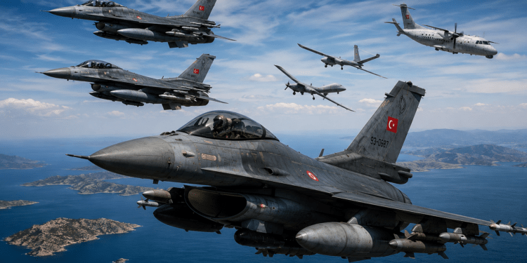 Oπλισμένα τουρκικά F-16 στο Αιγαίο – Εννέα παραβάσεις στο FIR Αθηνών