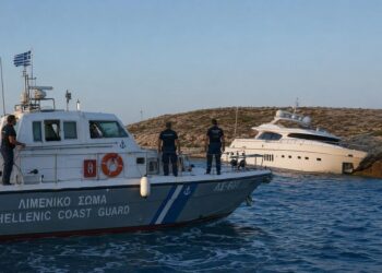 Τουρκική θαλαμηγός προσάραξε στη θαλάσσια περιοχή των Πρασονησίων