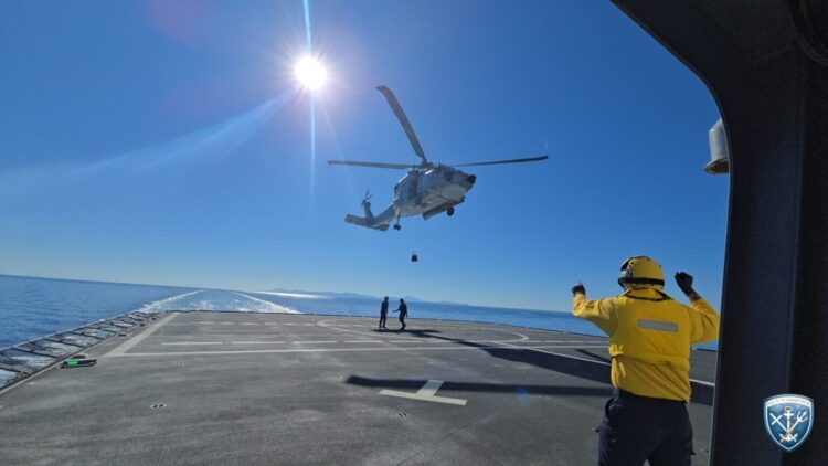 Συνεκπαίδευση (S70B, Aegean Hawk)του Πολεμικού Ναυτικού με το Γαλλικό FS J.STOSSKOPF