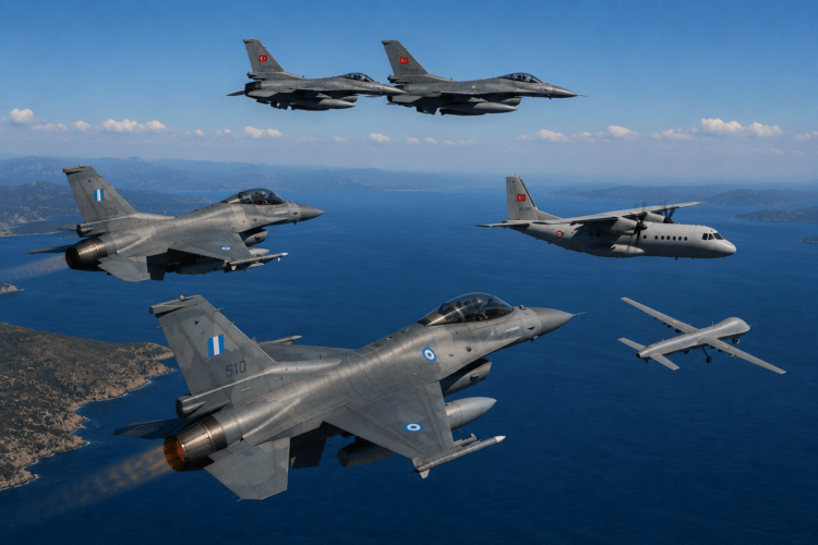 Τουρκικά F-16 οπλισμένα στο Νοτιοανατολικό Αιγαίο – 4 παραβάσεις στο FIR Αθηνών