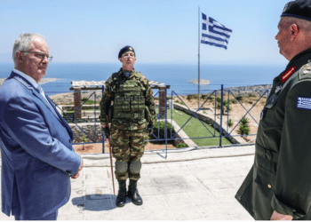 Στο Επιτηρητικό Φυλάκιο Αγαθονησίου με υπηρεφάνια…Ο ΠτΔ