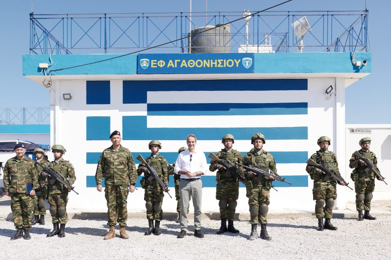Μητσοτάκης από Αγαθονήσι: Ισχυρό μήνυμα ασφάλειας και αποτροπής από το ακριτικό φυλάκιο 2 7044927 768x512 2