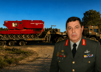 Ρόδος: Το πυροσβεστικό Leopard του Στρατού μπαίνει στη μάχη με τις φλόγες