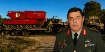 Ρόδος: Το πυροσβεστικό Leopard του Στρατού μπαίνει στη μάχη με τις φλόγες