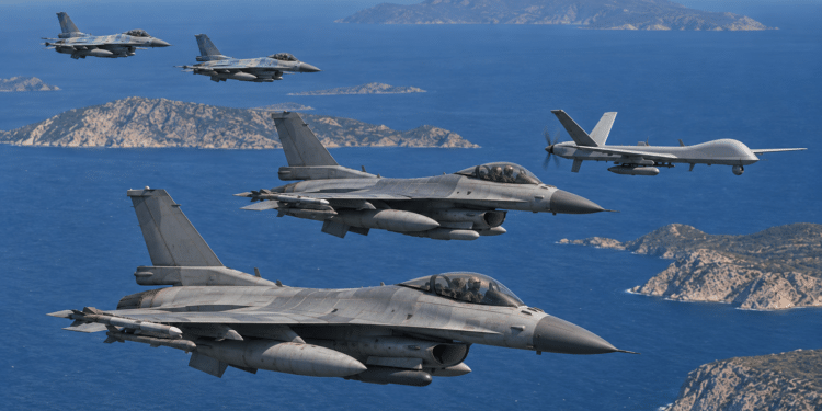 Οπλισμένα τουρκικά F-16 στο Αιγαίο – Έξι παραβιάσεις του εθνικού εναέριου χώρου