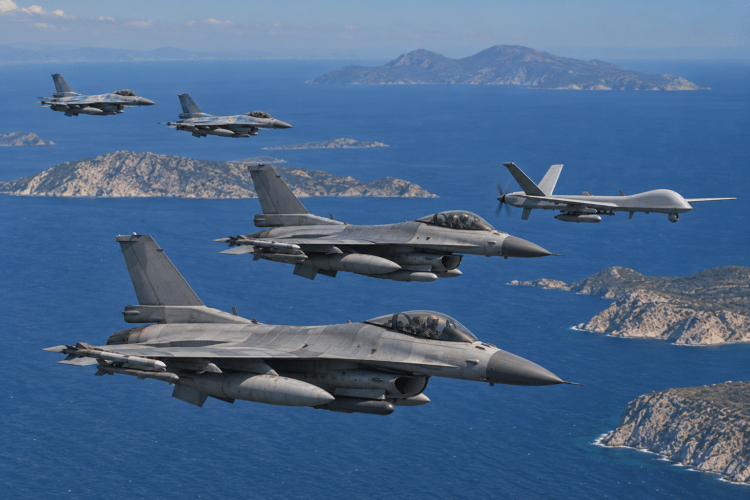Οπλισμένα τουρκικά F-16 στο Αιγαίο – Έξι παραβιάσεις του εθνικού εναέριου χώρου 1 Οπλισμένα τουρκικά F-16 στο Αιγαίο – Έξι παραβιάσεις του εθνικού εναέριου χώρου