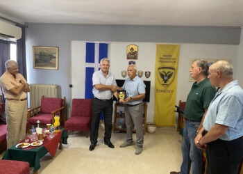 Τελετή παράδοσης-παραλαβής των καθηκόντων του Προέδρου του ΤΣ ΕΑΑΣ Λάρισας .