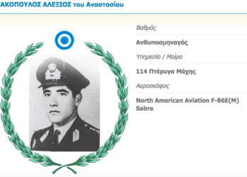 Σαν Σήμερα στις 29/10/1958…Νεκρός  ο Ανθυποσμηναγός (Ι) Αλέξιος Δρακόπουλος