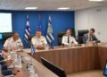 Eπίσκεψη  αντιπροσωπείας από το Ηνωμένο Βασίλειο,  στο Αρχηγείο του (Λ.Σ.-ΕΛ.ΑΚΤ.)