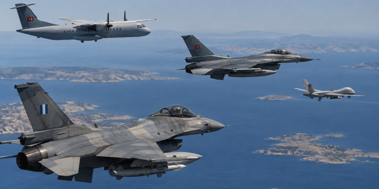 Αιγαίο: Νέα τουρκική πρόκληση με F-16, ATR-72 και UAV – 3 παραβιάσεις του Εθνικού Εναέριου Χώρου