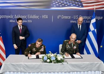 Υπεγράφη η LOI για συνεργασία των Ενόπλων Δυνάμεων με την Εθνοφρουρά της Φλόριντα, παρουσία Δένδια και Ρούμπιο στην Αθήνα