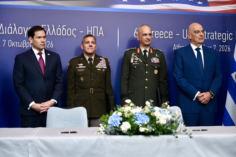 Υπεγράφη η LOI για συνεργασία των Ενόπλων Δυνάμεων με την Εθνοφρουρά της Φλόριντα, παρουσία Δένδια και Ρούμπιο στην Αθήνα 2 BK2 8007