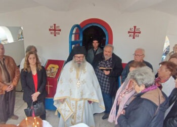Προεόρτιος Εκκλησιασμός στον Ι.Ν.Αγ. Δημητρίου & Αγ. Γεωργίου στο Πομακοχώρι Σάτρες.