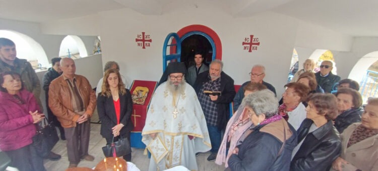 Προεόρτιος Εκκλησιασμός στον Ι.Ν.Αγ. Δημητρίου & Αγ. Γεωργίου στο Πομακοχώρι Σάτρες. 1 Προεόρτιος Εκκλησιασμός στον Ι.Ν.Αγ. Δημητρίου & Αγ. Γεωργίου στο Πομακοχώρι Σάτρες.
